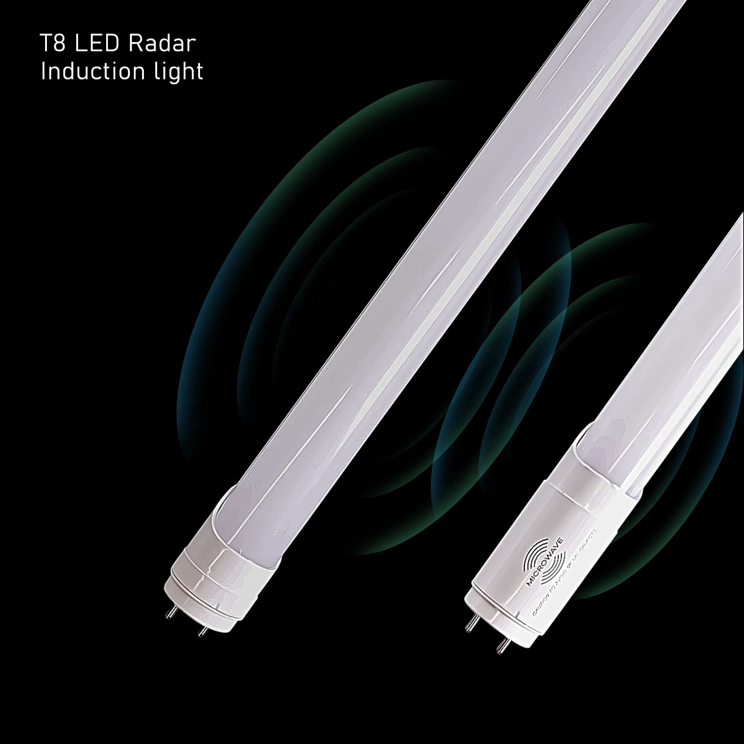 T8 Micro-light Intelligent Garage Light People Come On People Go Off Microwave Radar Light Tube