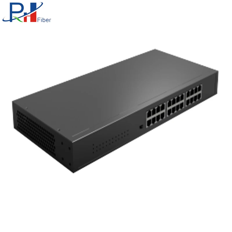 Металлический корпус 24-портовый 100M, которые поддерживают несколько режимов Fast Ethernet сетевой коммутатор LAN