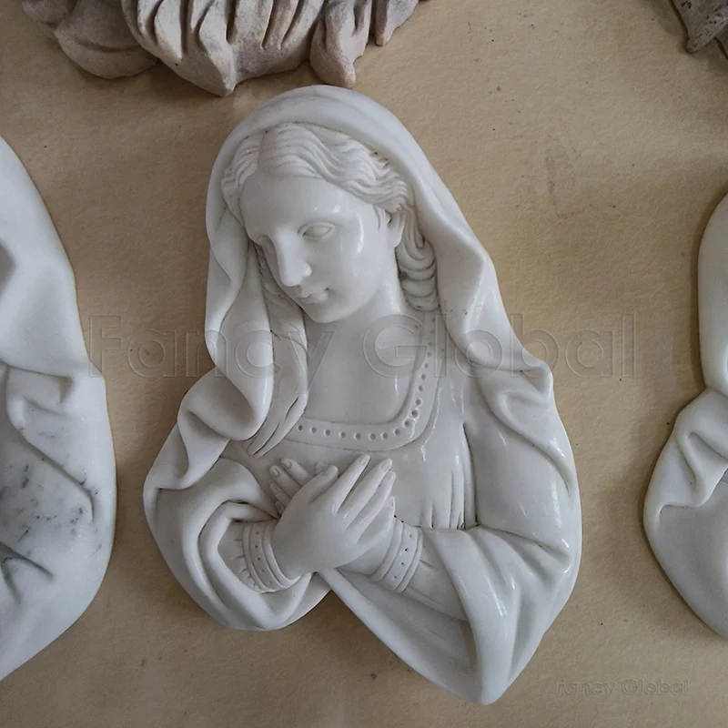 European Hand Made 3d Wall Decor Stone Marble Relief For Hotel Front Lobby