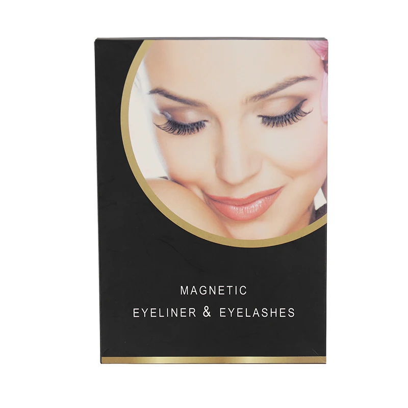 Customized Logo Magnet Eyelashes Magnetic False Eyelashes Magnetic eyeliner with magnetic eyelashes