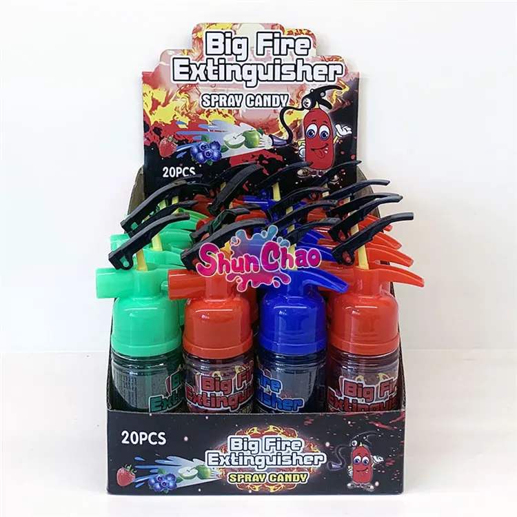  Cheap Price Children Kids Sweets Extinguisher Shape Liquid Spray Candy From Chinese