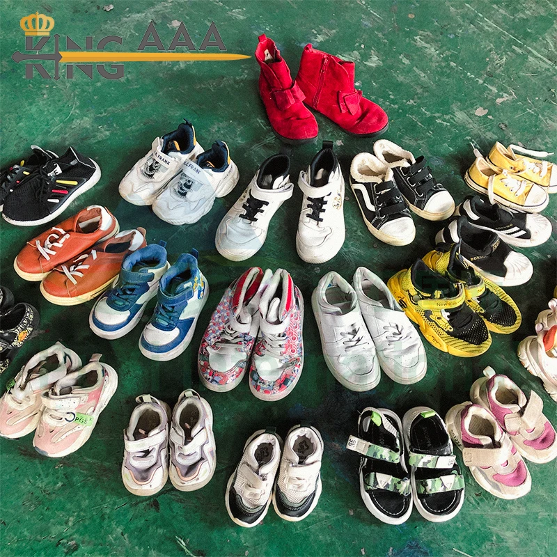 original children second hand shoe sepatu bekas shoes stock sneakers bales used shoes branded for kids in dubai