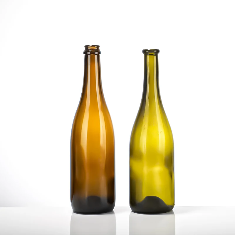 Antique Green Rhine Wine Glass Bottles - Wholesale