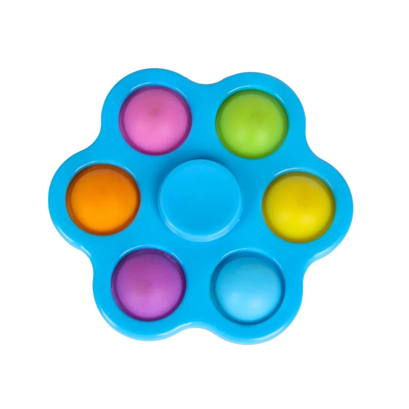New Design Toys Fidget Sensory Toy Push Pop Bubble Finger Spinner Simple Hand Shank Pad Spinner