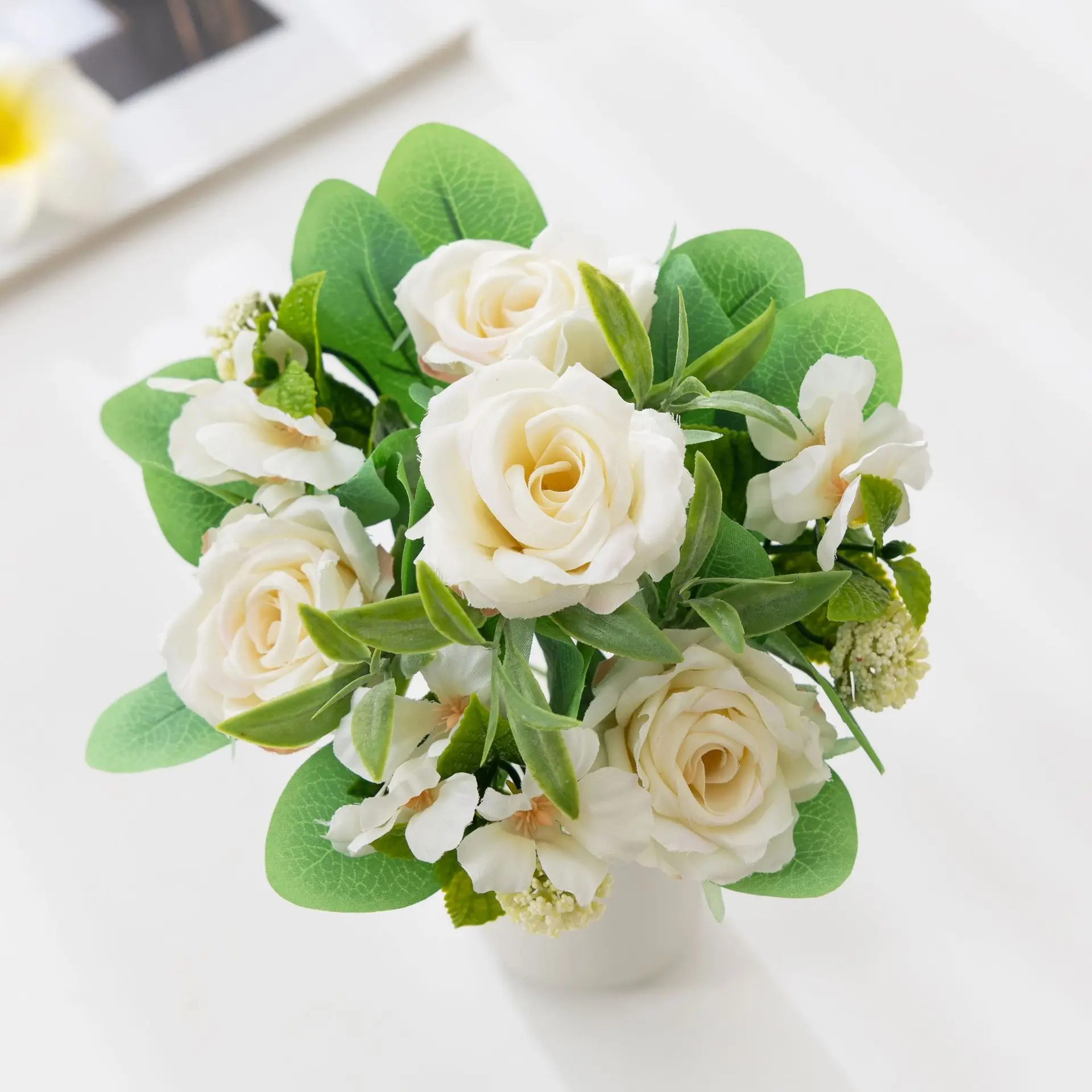 Artificial flower bouquets, home decoration, green plant accessories, living room dining table decoration