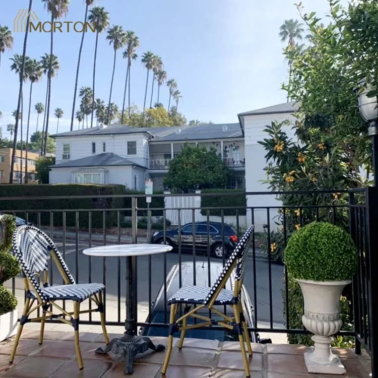 Water Proof Nordic High Quality Bamboo Dining Furniture Chair Rattan Wicker Chair Outdoor Garden Chair