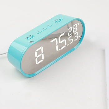 EVERTOP хорошие продажи цифровые светодиодные настольные часы FM-радио ET573
