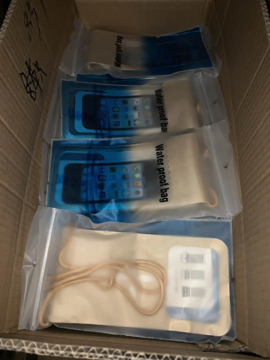 Black 2 Layer Seal Waterproof Phone Case IPX8 Underwater 30m Double Folded Waterproof Mobile Phone Bag Pouch