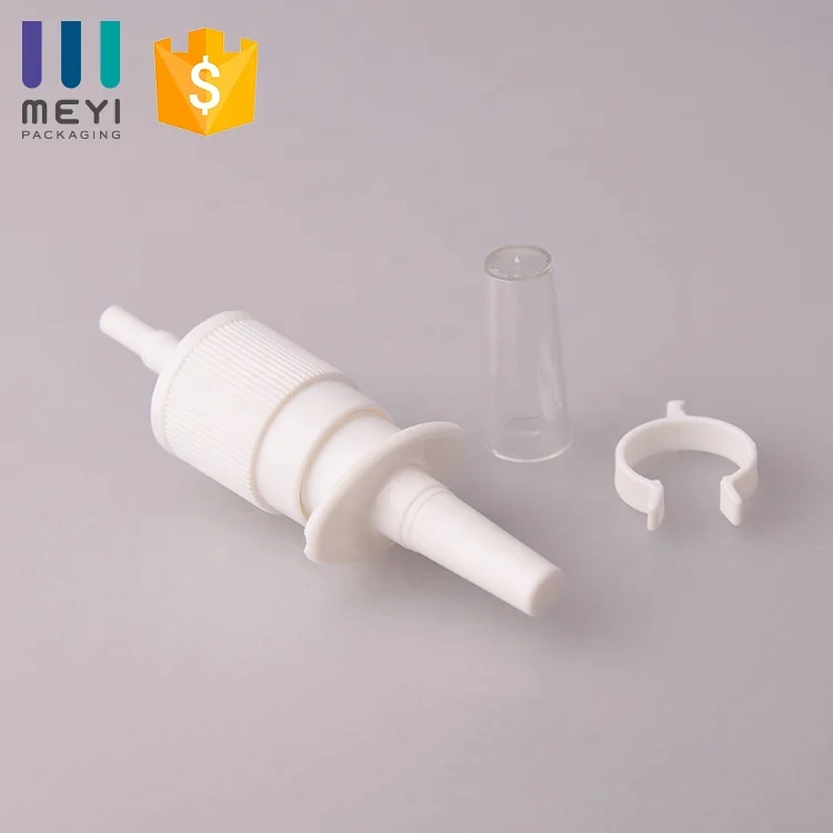 18/410 Nasal Sprayer Pharmaceutical Spray Pump Free Samples of Nasal Spray Pump Offered Bottles Screw Closure Plastic Accept TUV