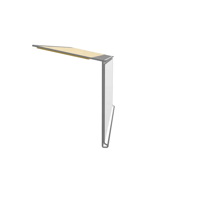 Meethope Store supermarket  hanging shelf edge data strip pvc extruded plastic price self adhesive label holder