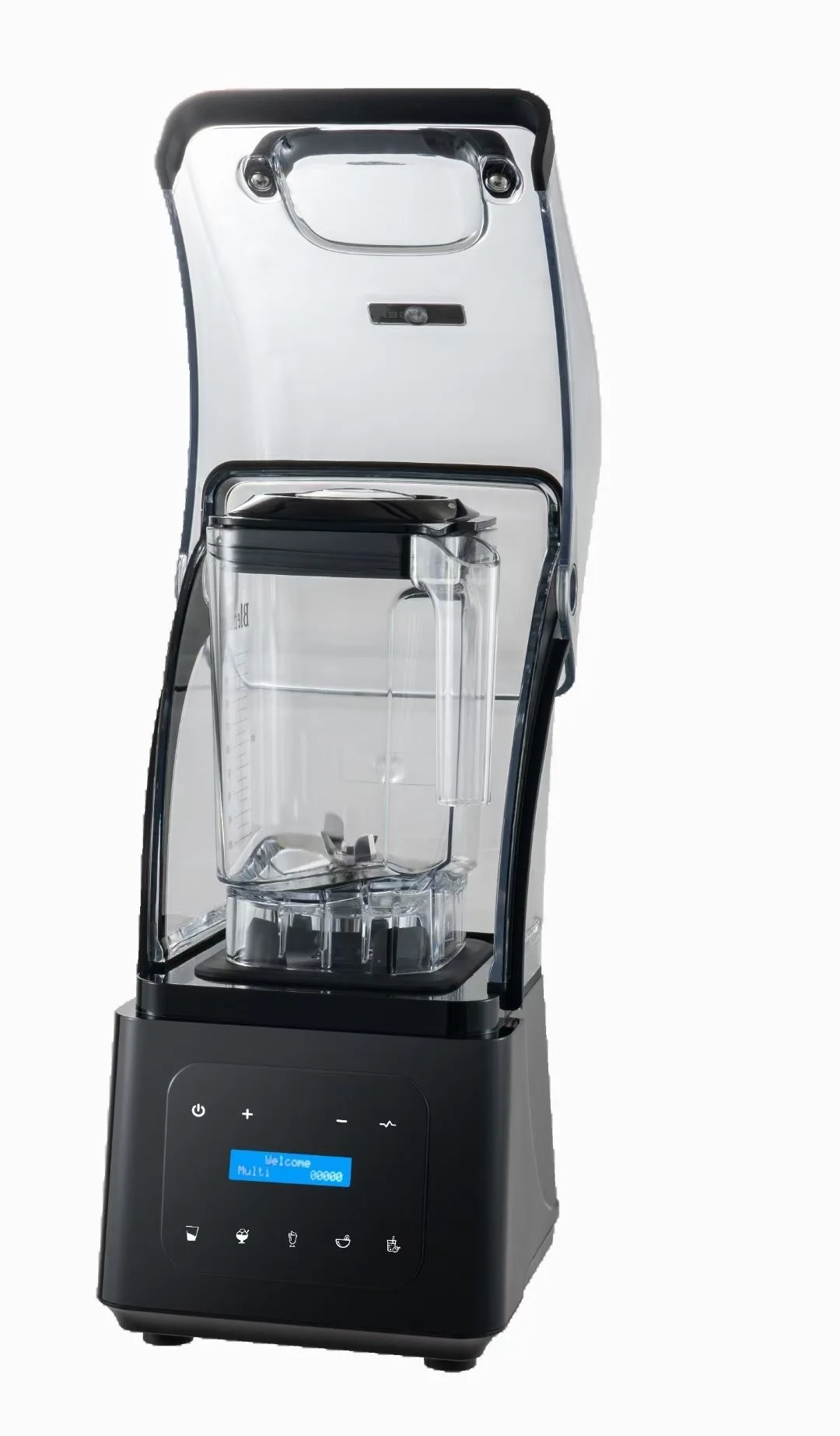 2200 Watt High-Speed Commercial Smoothie Blender Machine 1.8 Ltrs with Sound-Cover Mixer Extractor for Restaurants