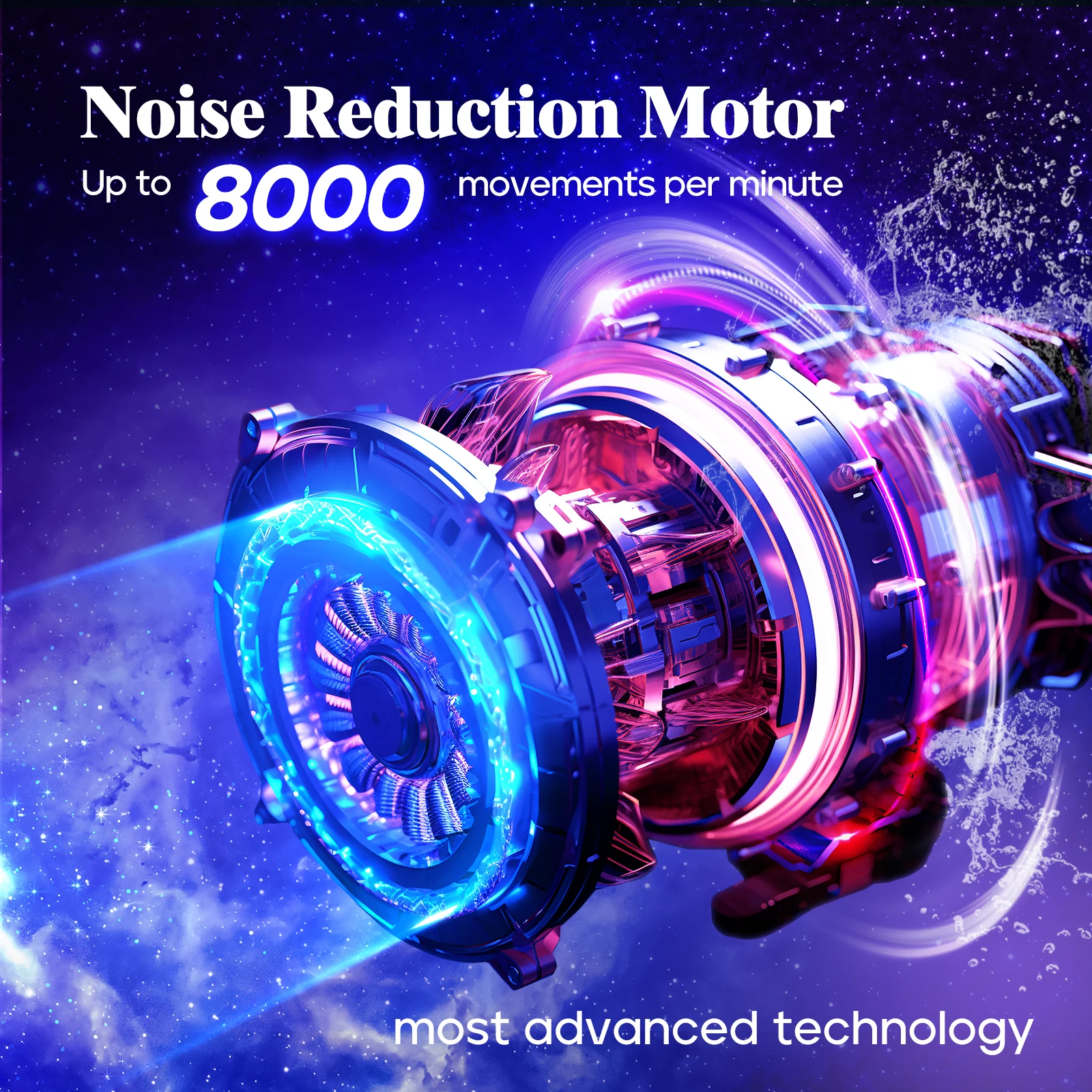 Seago SG-2603 New Arrival  Adult Automatic Long Battery Rechargeable 5 Brushing Modes Rotating Electric Toothbrush With IPX7