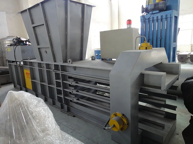 China Factory direct sale horizontal  plastic film baler machine Automatic Horizontal Hydraulic Baler Machinery