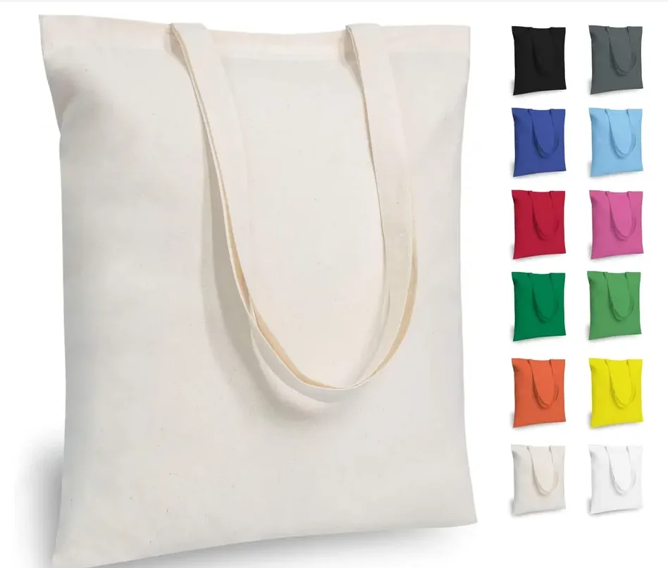 Chiterion Custom Top Quality Canvas Cotton Tote Shopping Bag Calico Shopper Bags With Logo Printed