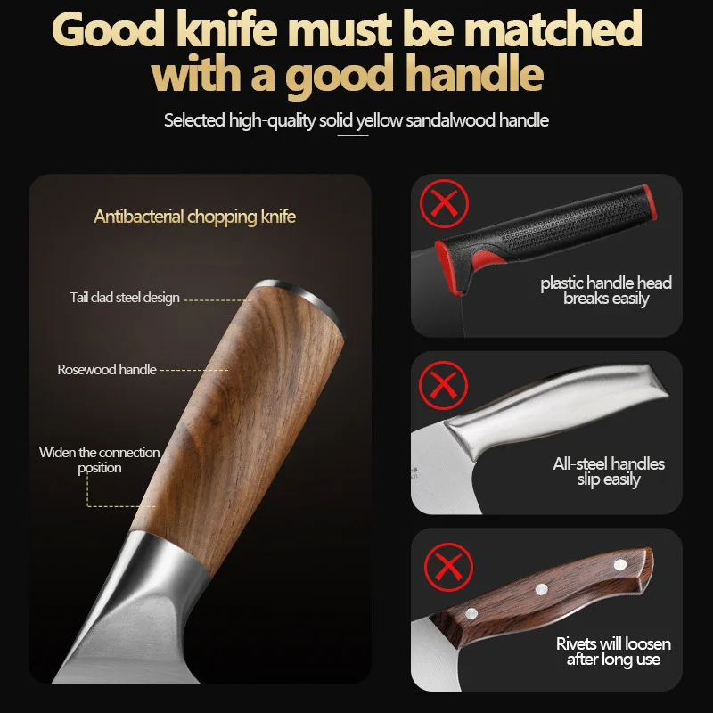 Многоцелевой кухонный нож из нержавеющей