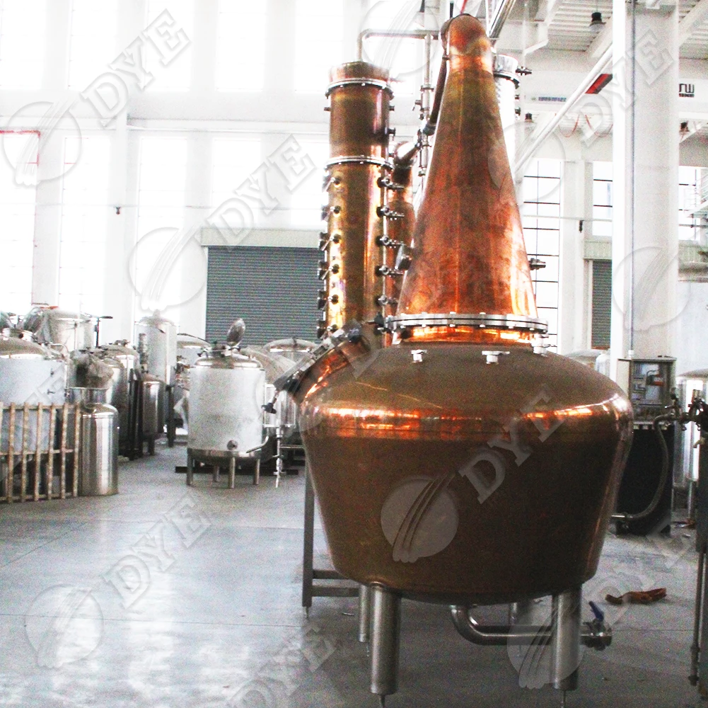 DYE distillery equipment distilled whiskey production line alcohol distiller