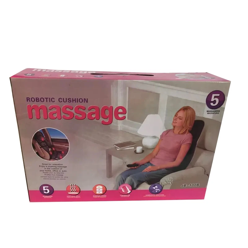 Electric Portable Buttocks Massage Mat Home Car Seat Cushion Massager Back Neck Heated Massage Cushion Chair