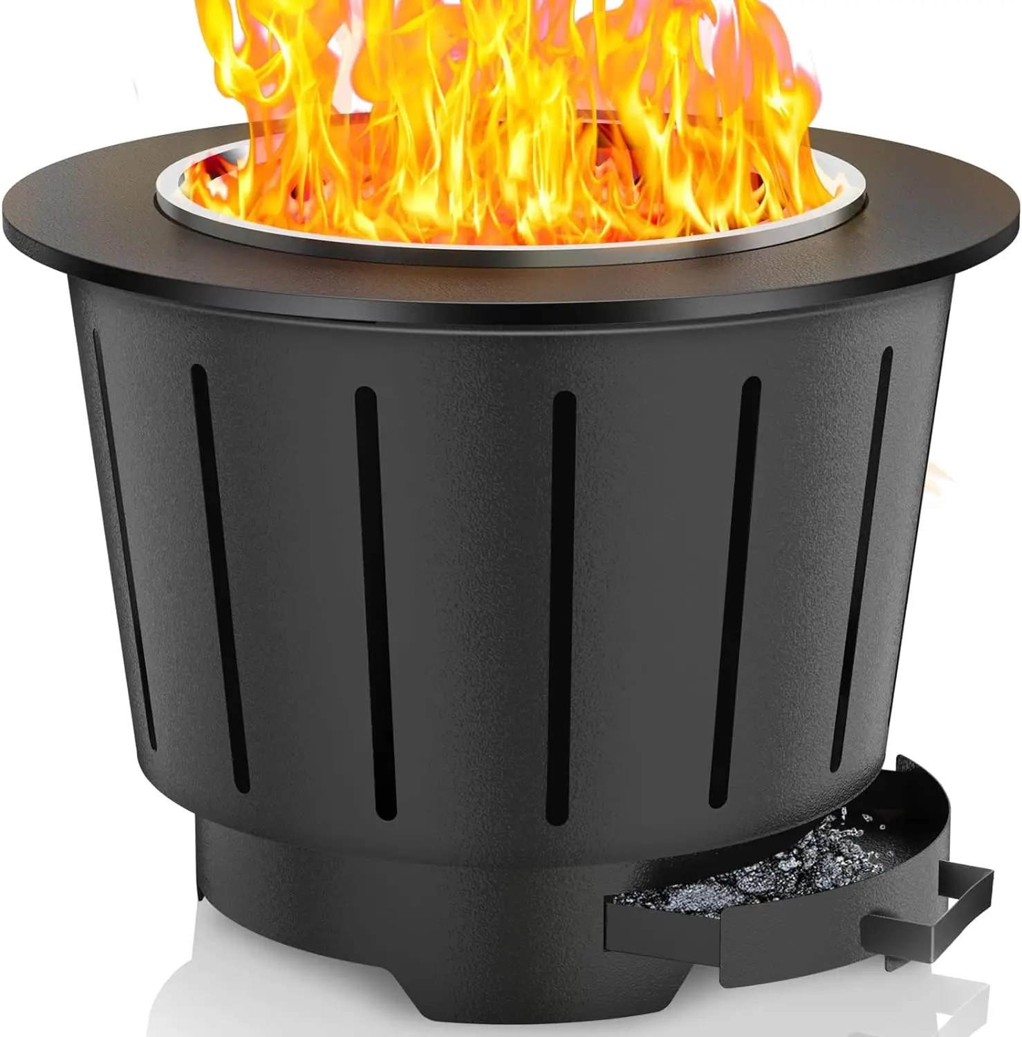 Дровяные камины бездымные костровые большие ямы из нержавеющей стали со съемным противнем для золы на открытом воздухе