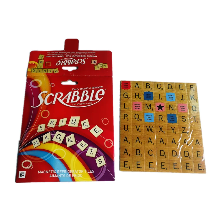 Fridge Magnet Custom Word S Crabble Game, Portable Magnet Fridge Paper Bag Art Deco Medium Children Educational Alphabet Sticker