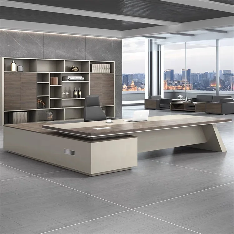 Wholesale Price CEO  Executive Commercial Wooden Office Table Director Boss Office Desk For  Office Furniture