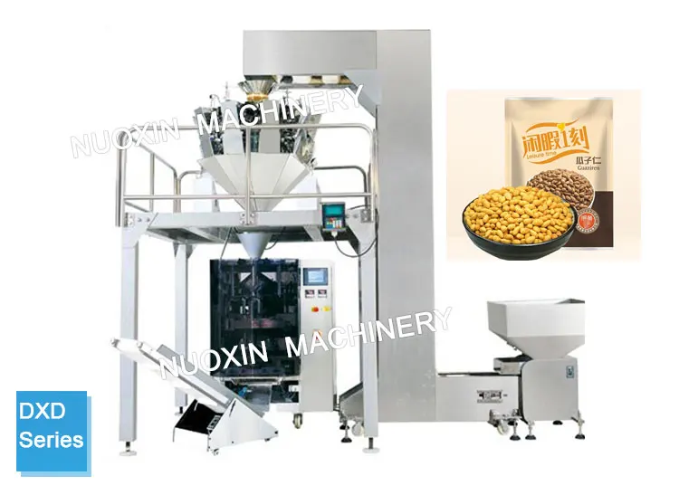 DXD-520 dried fruit beans rice flour foodstuff snack weighting filling bag packing machine