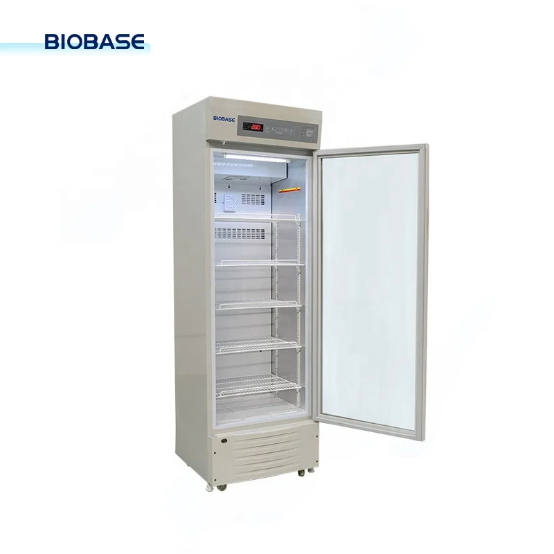 BIOBASE CHINA (2-8C) 298L Refrigerator Glass Door Laboratory Refrigerator Medical Refrigerator for Lab Hospital