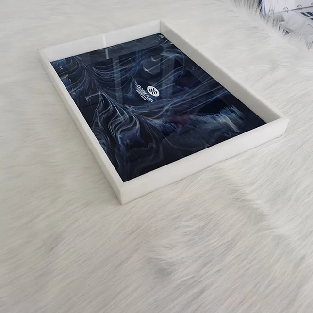 Wholesale customize cheap plexiglass hotel acrylic storage shower shelf serving display tray