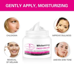 Aichun facial Bone Collagen Cream Brightening and Smoothing Moisturizing Milk Moisturizing Skin Cream 60ml