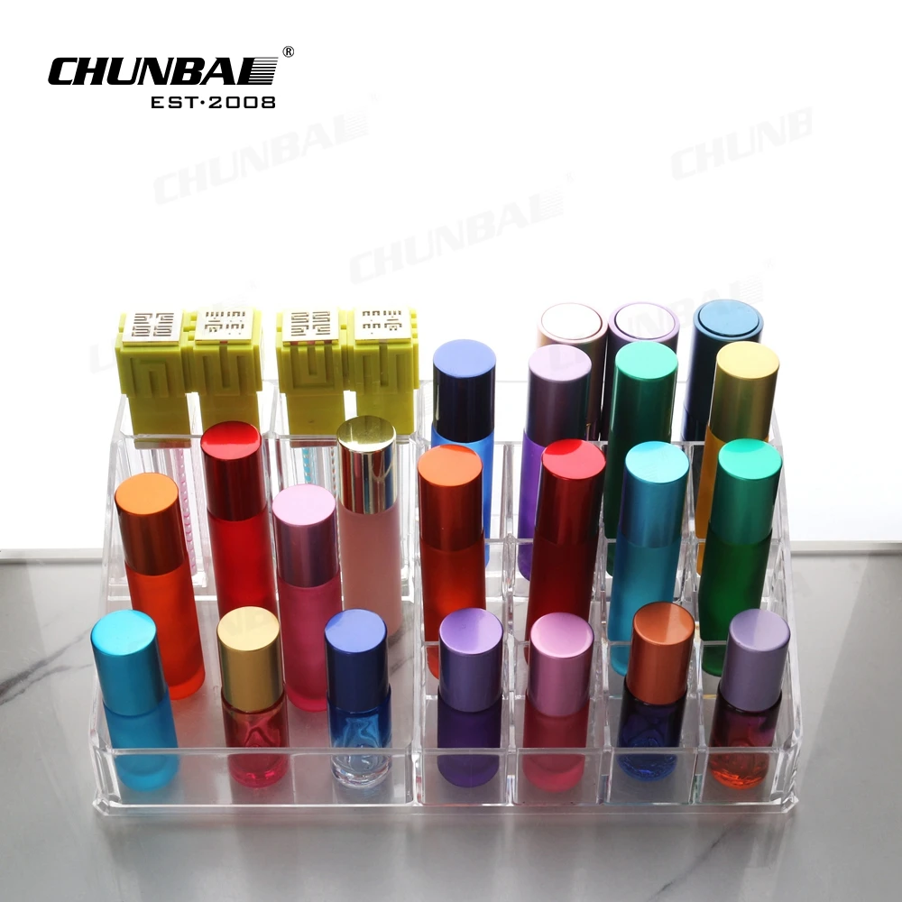 Wholesale Cylinder Exclusive Custom Attar Luxury Empty Perfume Oil 2Ml 3Ml 5Ml Roll On Glass Bottle With Roller Ball