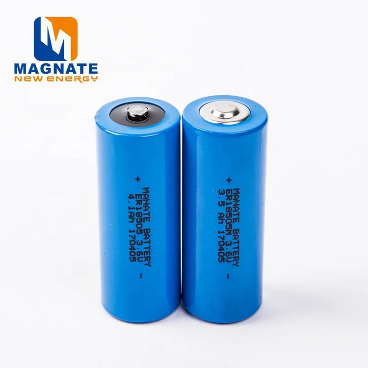 ER18505 LiSOCl2 Battery A Size 3.6v 3800mah ER2450 ER32L615 ER32L100 ER10240 ER14250 ER14505 ER10450 ER17335