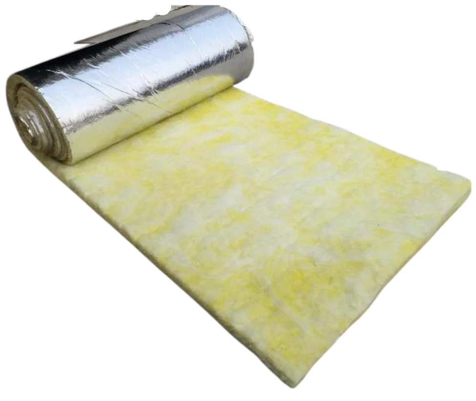 10-48kg/m3 glass aluminum foil centrifugal glass cotton felt waterproof and sound insulation