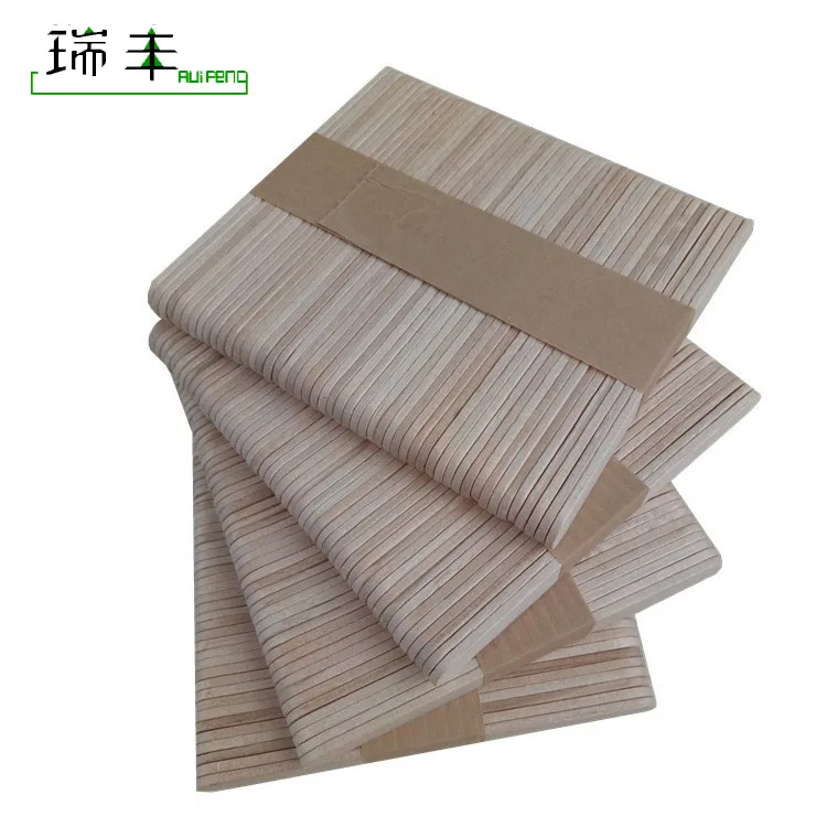 93mm bundled logo printed disposable food grade ice cream wooden stick