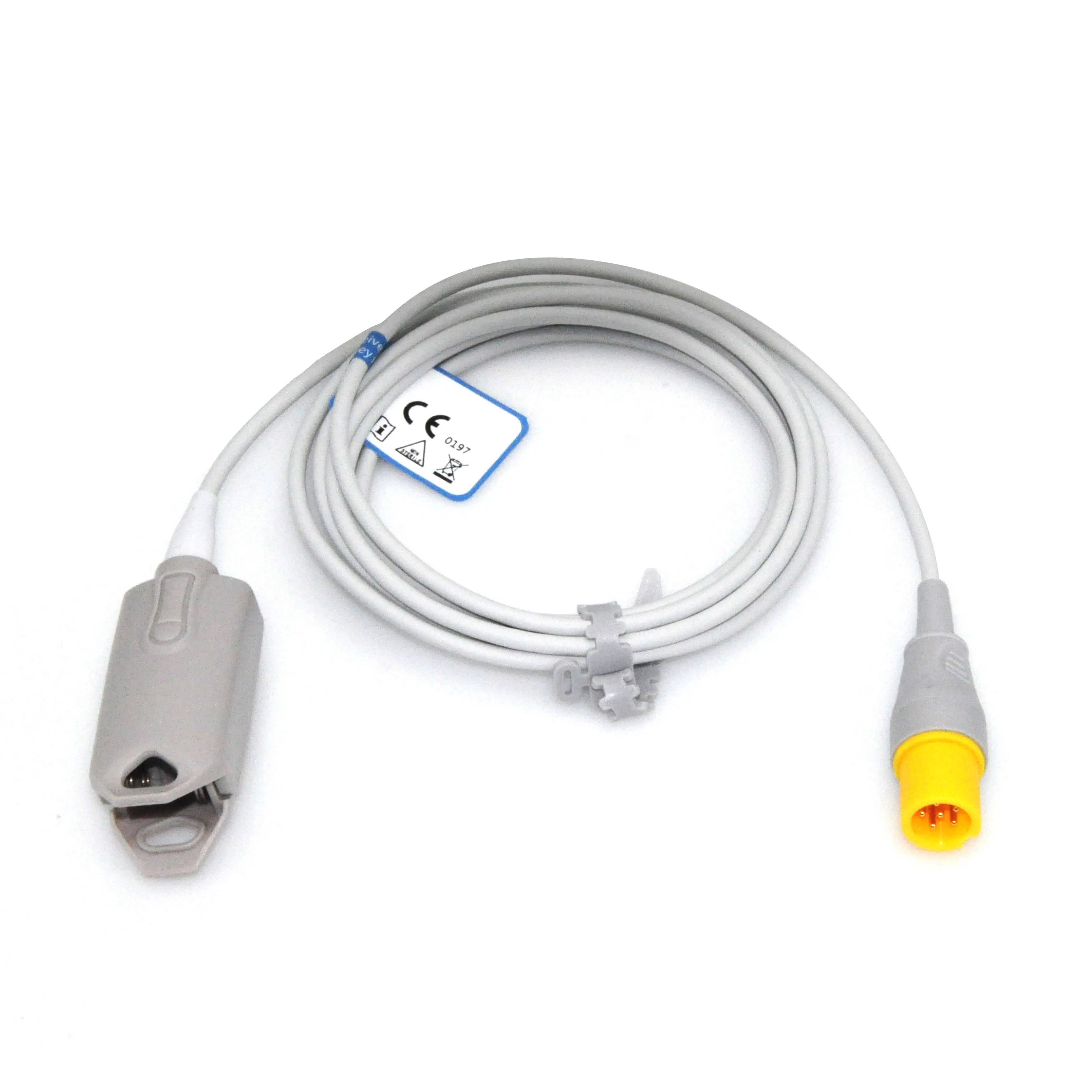 Factory Price CMS 5100 CMS8000 CMS9000 Reusable Adult Finger Clip SpO2 Sensor P93132 Digital tech 6 Pin