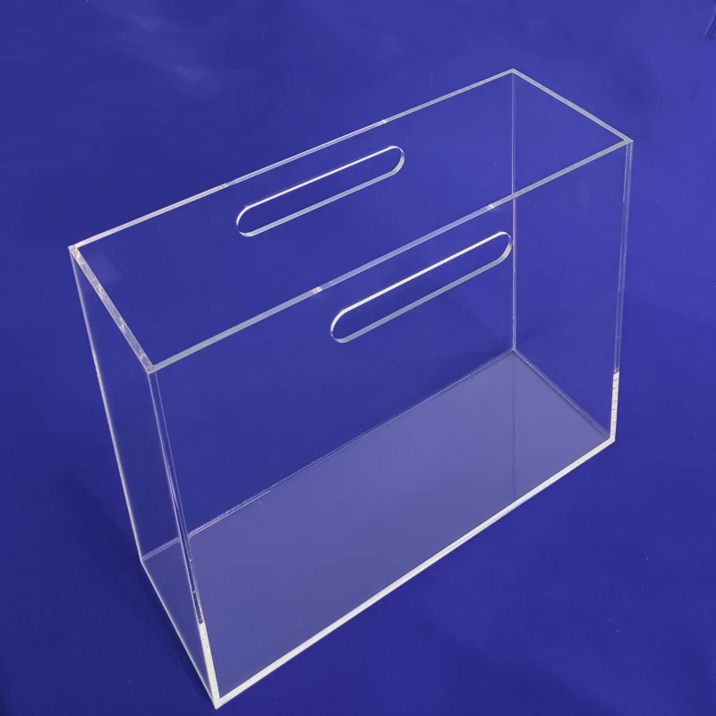 Clear Hanging Plastic File Box Desk Accessories Organizer
