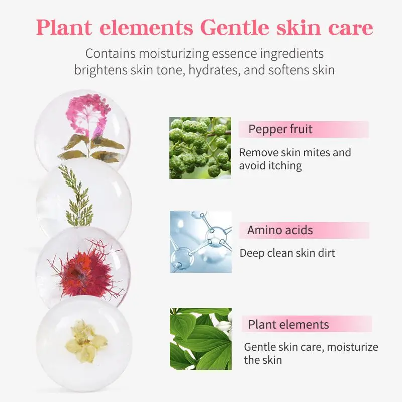 Discount OEM Manufacturer Flowers Private Label Amino Acid Handmade deep cleansing Soap