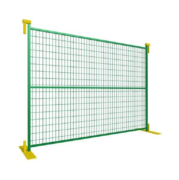 PVC coated  powder coated Canada Temporary Fence construction fence hot sale
