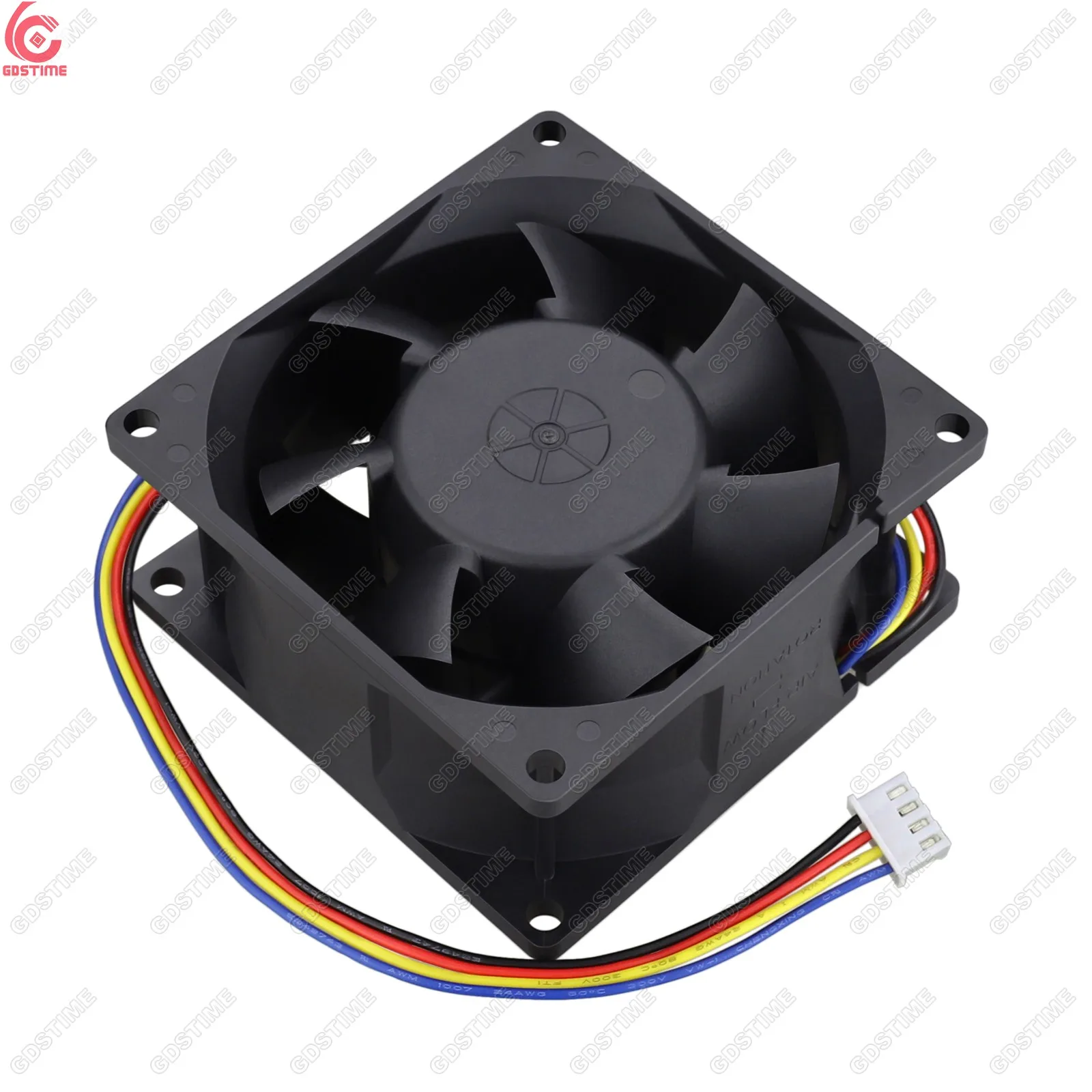 Gdstime GDP8038 80mm 80x80x38m DC 12V Fans Dual Ball Bearing 4Pin FG PWM Big Air Flow DC Axial Exhaust Cooling fan