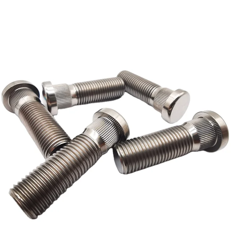 Factory custom High quality auto automatic racing aftermarket M12 M14 Gr5 titanium knurled wheel bolt