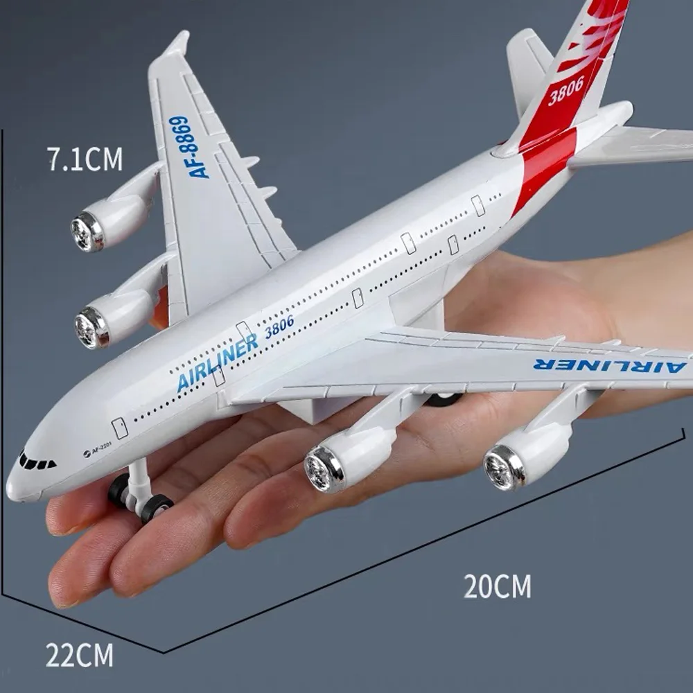 22CM Diecast Aircraft Metal Toy Vehicle Model Airline Air Plane a380 airplane model jet plane Toy kids