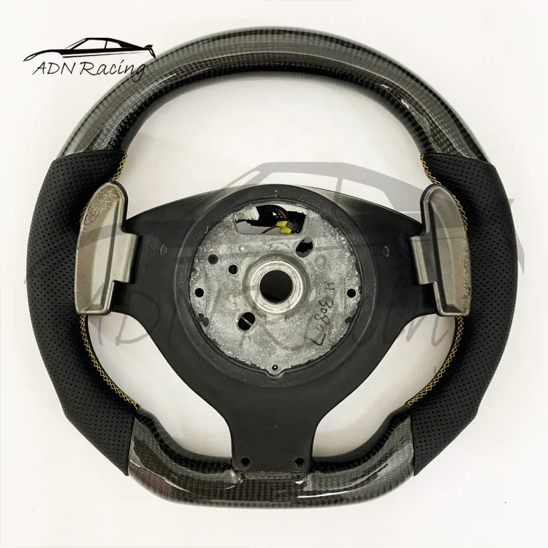 LED Screen Shift Light Carbon Fiber Steering Wheel For BMW E46 M3 E39 M5