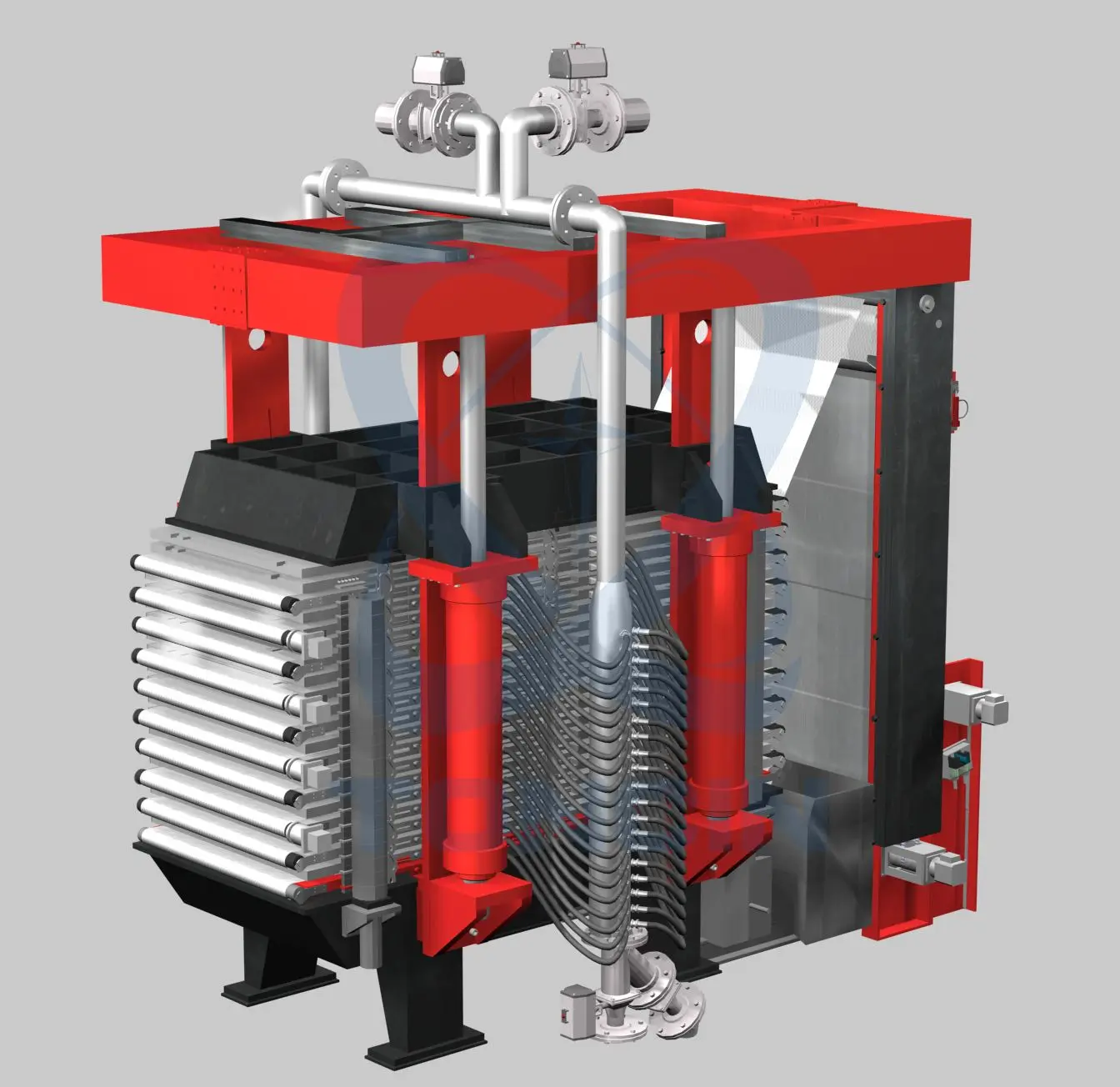 China press filter sludge dewatering machine gold mining tower filter press