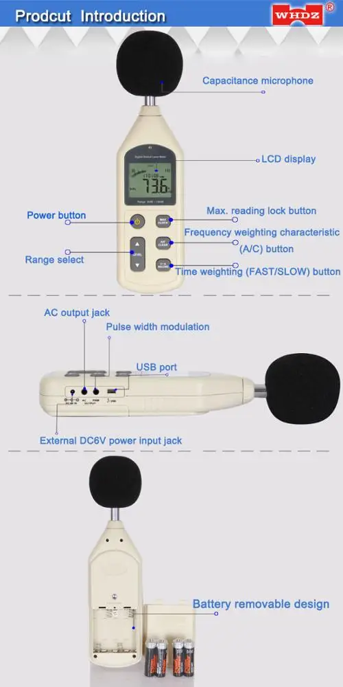 Sound Level Meter WH1357