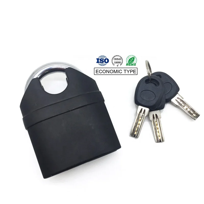 High decibel 110dp alarm padlock anti-theft high-quality heavy-duty waterproof anti-theft key alarm padlock