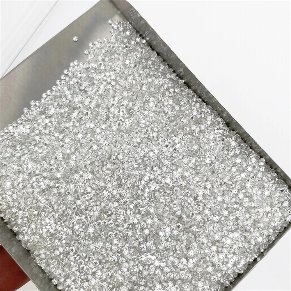 Wuzhou melee loose 1.1mm 1.2mm wholesale price moissanite diamond per carat price for ring making