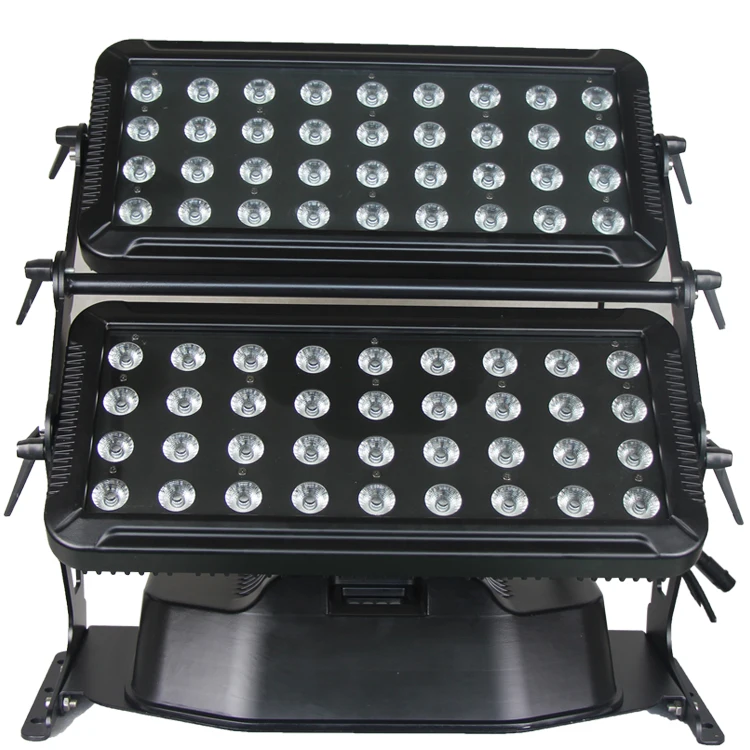 IP65 Waterproof Factory Direct 72X10w RGBWA 5in1 LED Wash City Color Light Double Wall Washer Light for Dj Disco Bar Club Event