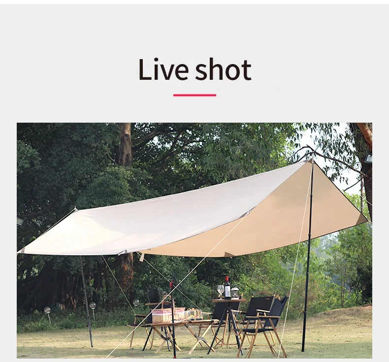 Carbon Fiber Tent Folding Outdoor  5-Section Camping Tent Awning Support Rod Canopy Pole