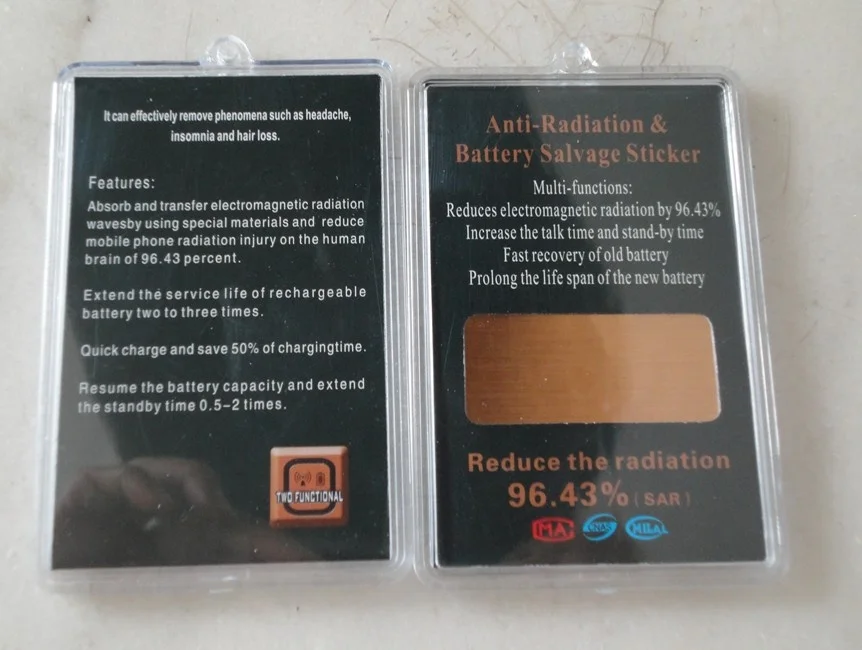 anti radiation sticker Rectangle 48mm*24mm anti electromagnetic radiation 2000cc shungite phone sticker anti radiation