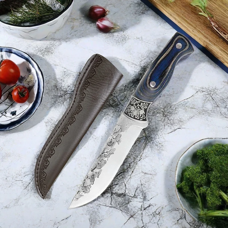 Нож для резки мяса в монгольском стиле из нержавеющей стали