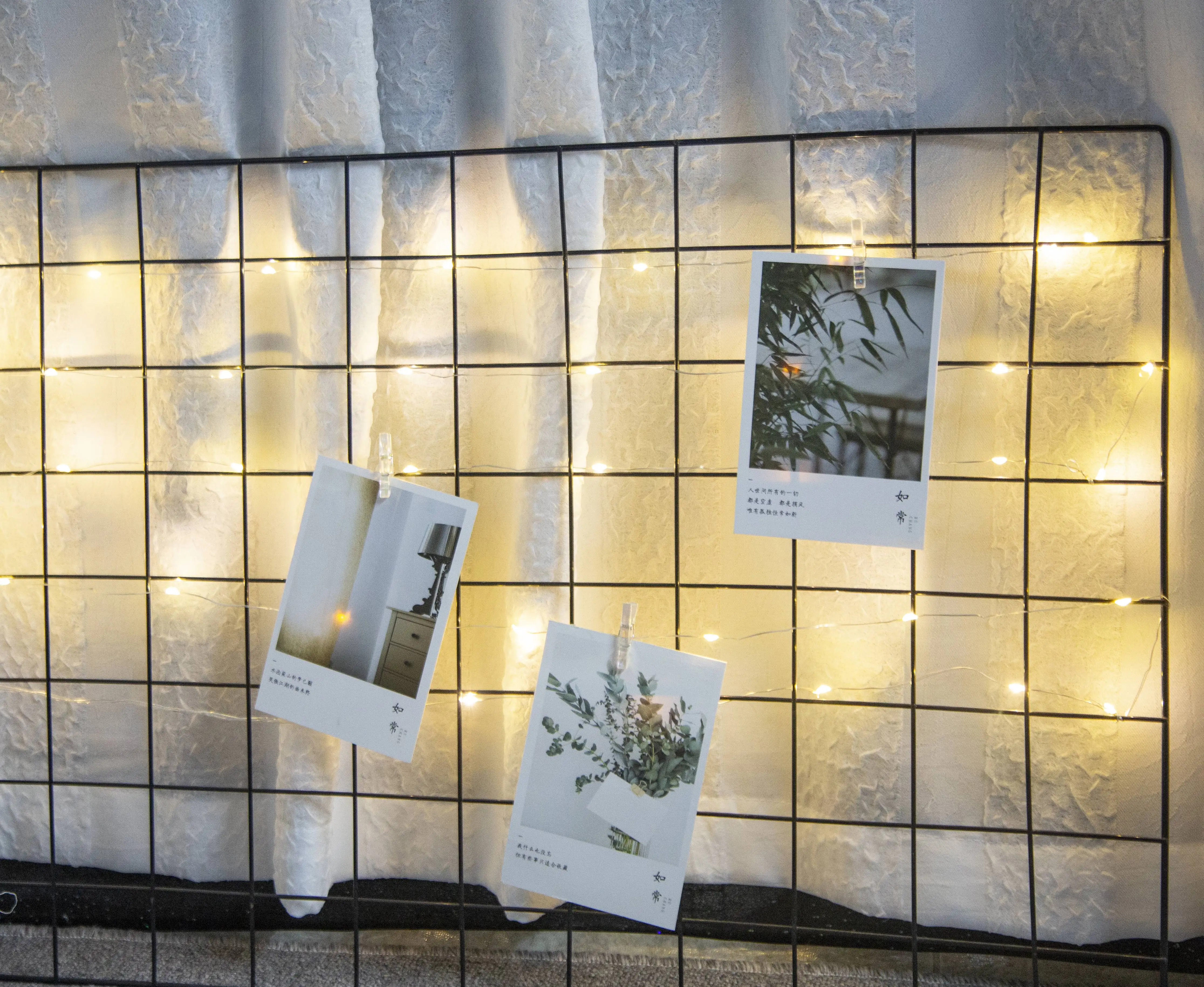 
Amazon Top Sale Warm White Festival Decoration Hanging 16 Pieces Photos Clip Copper Led Wire String Light 