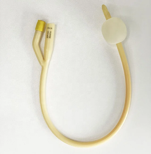 Children and Adult 100% Silicone coated latex foley catheter foley balloon catheter 2-way /3-way  soft or hard valve available